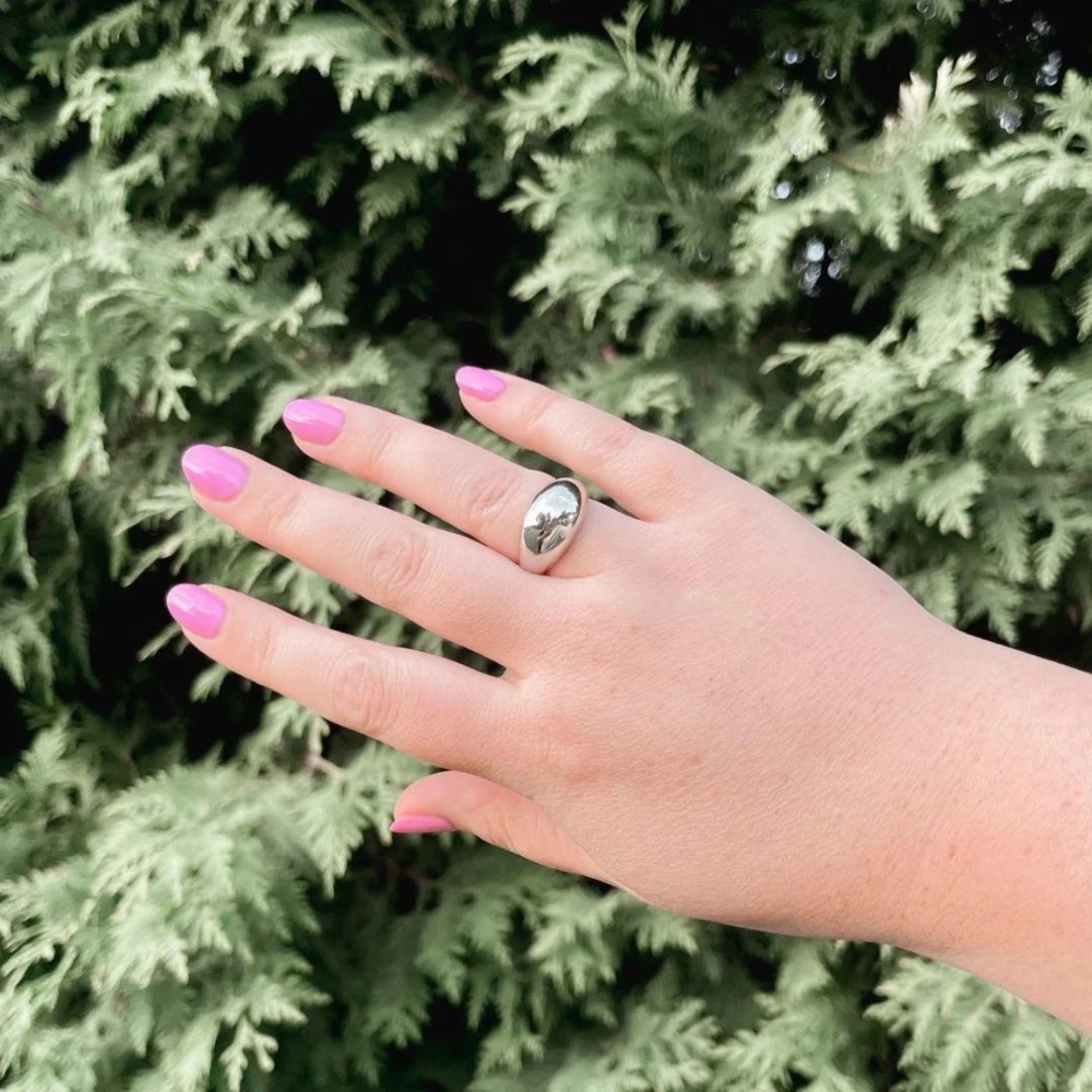 BNWT Adjustable Dome Ring - 925 Sterling Silver